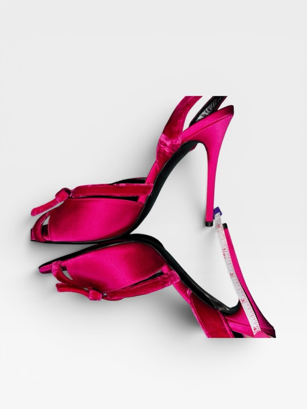 NEW!! TOM FORD
105MM Satin & Velvet Bow Sandals US 7 - Picture 7 of 9